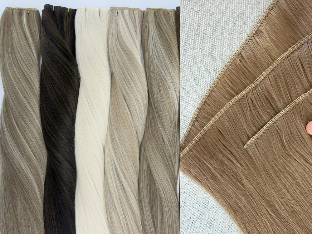 Estensioni dei capelli Lum La nuovissima e innovativa trama Super Genius con filo Incredibili estensioni dei capelli Genius del volume