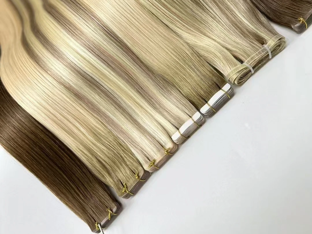 Ordine di extension per capelli con nastro premium completato e spedito al cliente nel Regno Unito