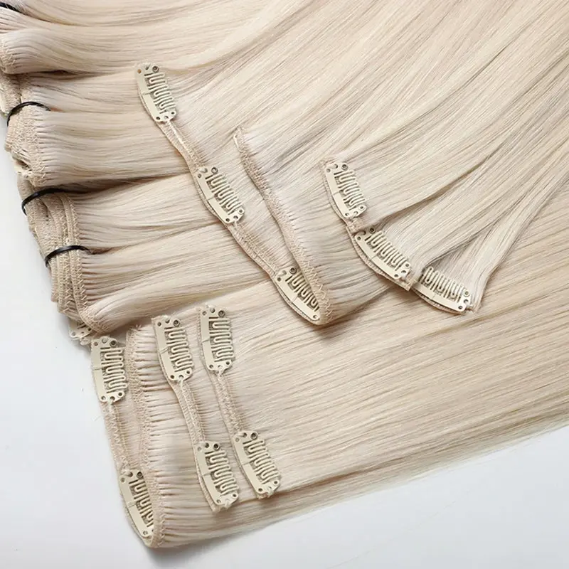 Clip nelle estensioni dei capelli umani