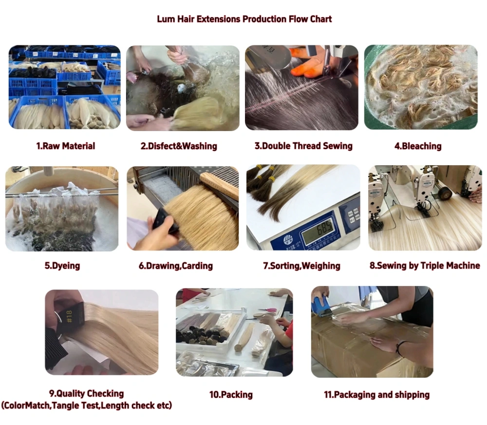 Human Hair Weft Extensions